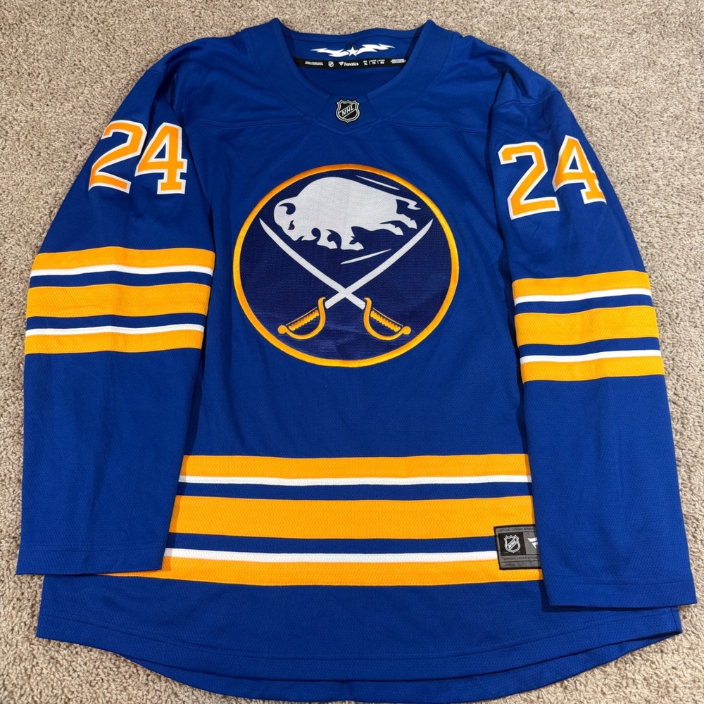 Fanatics Buffalo Sabres NHL Jersey Mens XL Blue Cozens 24 Excellent Breakaway